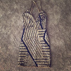 Gold Sequins Dress